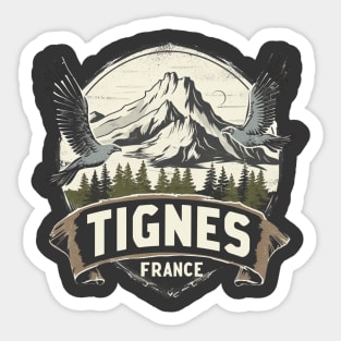 Tignes France Sticker